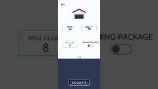 Garage Remodeling Cost Calculator App made with Unity 3D