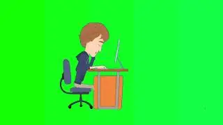 boy is sleeping on a desk green screen background # greenscreen