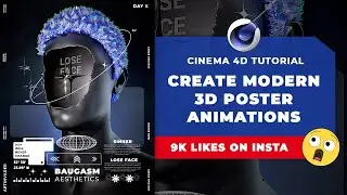 ✨🖤🔐 UNLOCK THE SECRETS OF BAUGASM 3D POSER POSTER ANIMATIONS! 🔐🖤✨ Cinema 4D 2024 Tutorial