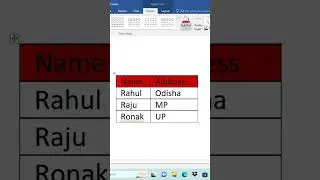 How to change background color of table in MS-WORD? 👨‍💻 