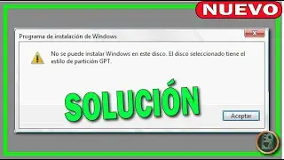 ✅ BORRAR Formato GPT 🔴 No se puede INSTALAR Windows en este disco. TIENE el ESTILO de partición GPT