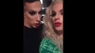 Katya Zamolodchikova with Alaska Thunderfuck after Christmas Queens in Chicago