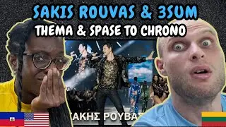 REACTION TO Sakis Rouvas & 3SUM - Thema & Spase To Chrono (MadWalk 2023) | FIRST TIME HEARING