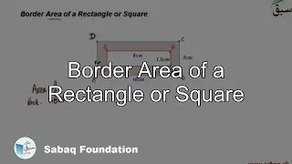 Border Area of a Rectangle or Square, Math Lecture | Sabaq.pk