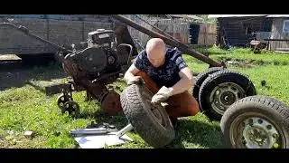 Дифференциал для мотоблока своими руками Мотоблок Колеса Дифференциал Колеса от ВАЗа на мотоблок