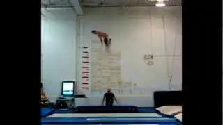 Hardest trampoline routine 20.6 jason burnett