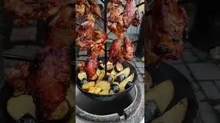 ✅крылышки с овощами в тандыре 👌