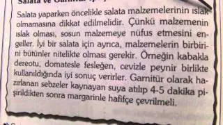 Salata ve Garnitür ipuçları