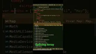 Splicing Array |  array in js | javascript | arrays short video  | Array in javascript
