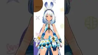 〖原神 : Genshin Impact MMD／4K／60FPS』しかのこのこのここしたんたん『Mualani & Kinich & Mavuika & Kachina』