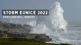 Storm Eunice in Weymouth and Portland Bill Dorset