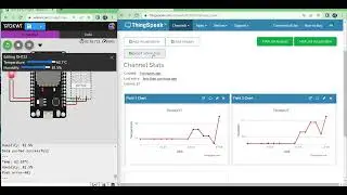 ESP32 WOKWI Simulator: Sending DHT22 Data Over ThingSpeak.