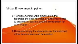 Create Virtual Environment in Python