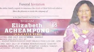 MRS ADEPA'S GRANDMA FUNERAL ANNOUNCEMENT