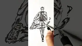 Speed drawing StickMan Nanami Kento 😳 