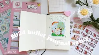 2024 Bullet Journal Setup ✨ simple layouts beginner-friendly, Midori A6