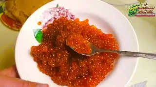 Dry salted pink salmon caviar, how to salt red caviar with dry salting,