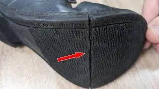 The wise Shoemaker shared a secret! Repair of a burst sole with your own hands
