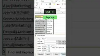 Replace text in a separate column in excel 