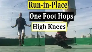 Ultimate Jump Rope One Foot Hop, Run-in-Place, Boxers Alternate Foot Skip, High-Knees Tutorial!