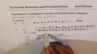 Exam Review Factorial Permutation Notation and Counting Principles Examples