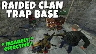 RUST | MAKING A TRAP BASE INSIDE A CLANS RAIDED BASE!