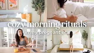 ⛅️ Cozy Morning Routine in My Pregnant Era | Tips to Make Your Bedroom Feel Like A Hotel