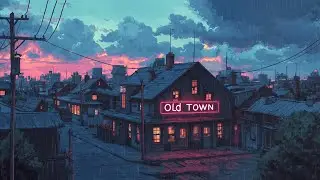 Chill with Lofi Hip Hop Beats ✨ 80s & 90s Nostalgic Vibes in a Japanese Town 🌆 Rain Playlist