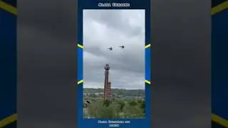 Ukrainian SU-27 patrol Ukrainian cities.