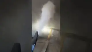 Огнетушитель порошковый. Здание времён Карафуто.