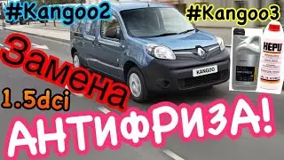 Замена АНТИФРИЗА Рено Кенго 3! 1.5dci Citan! Kangoo 2. Scenic 3. Megane 3 antifreeze changing!