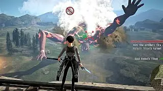 Attack On Titan 2 - ALL Rod Reiss Titan Boss Fights & Encounters (BIGGEST TITAN) 4K60fps