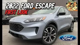 NEW 2022 FORD ESCAPE SE: COMPACT SPORT UTILITY VEHICLE- Walkaround, Startup & Interior