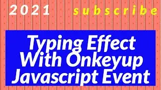 WRITING TEXT SIMULTAOUSLY LIKE TYPEWRITER EFFECT 2021