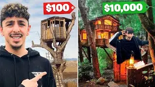 Surviving the Cheapest VS MOST Expensive Treehouses!