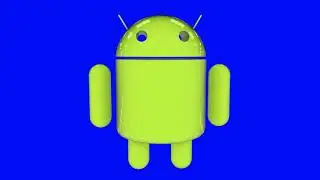 Android 3D Green Blue Screen Logo Loop Chroma Animation