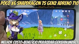 POCO X6 RODA GENSHIN IMPACT LINDAMENTE SEM TRAVAR E GRÁFICO INCRIVEIS!
