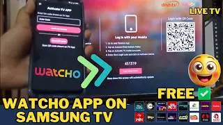How to Watch Watcho App on Samsung TV | Dish tv mobile app live TV 🔥🤩