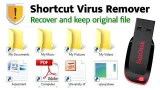 How to remove shortcut virus and recover files from pendrive or any removable media in Tamil