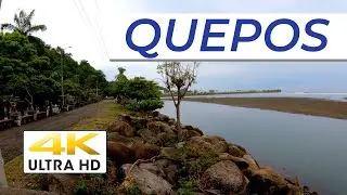 [4K] Tour QUEPOS, Costa Rica 🌴 Town Close To Manuel Antonio National Park #costarica #travelvlog