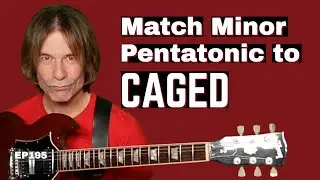 5 Minor CAGED Shapes and Matching Minor Pentatonic Scale Positions