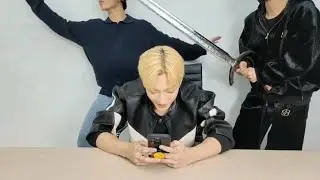 sanhwa in today hongjoong's live in 5X speed