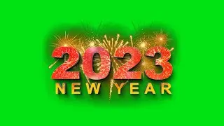 happy New year green screen video 2023