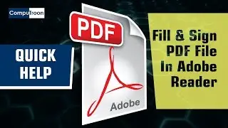 Fill and sign PDF forms in Adobe Reader