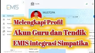 Cara Melengkapi data Profil di EMIS Itegrasi Simpatika