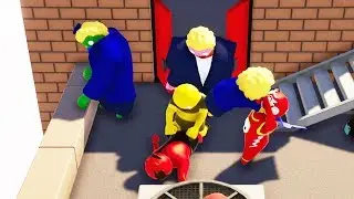 ВЕСЕЛАЯ ДРАКА НА КРЫШЕ ► Gang Beasts