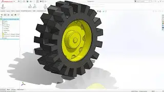 Solidworks Tutorial Tyre for Tractor Toy Assembly (Part 1)