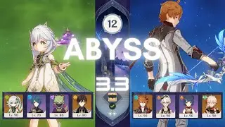 C0 Nahida Shinobu Hyperbloom  / C0 Childe International  -  3.3 Spiral Abyss Genshin Impact