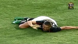 USWNT - OUCH! Abby Wambach Breaks Her Leg v. Brazil (Beijing Olympics Send-Off Match) - 7-16-08