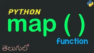 #Python map Function Complete Guide Telugu lo | map function usage | how map function will works